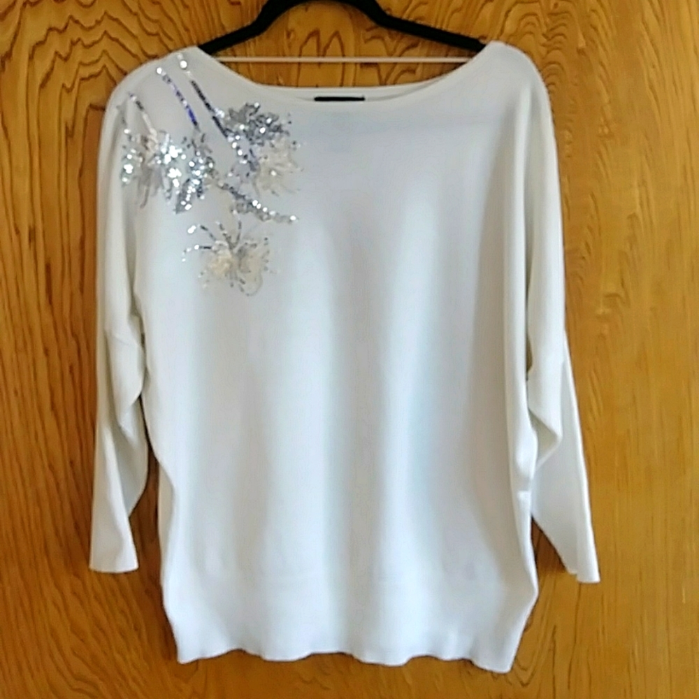 Alfani's Women's White Sweater.